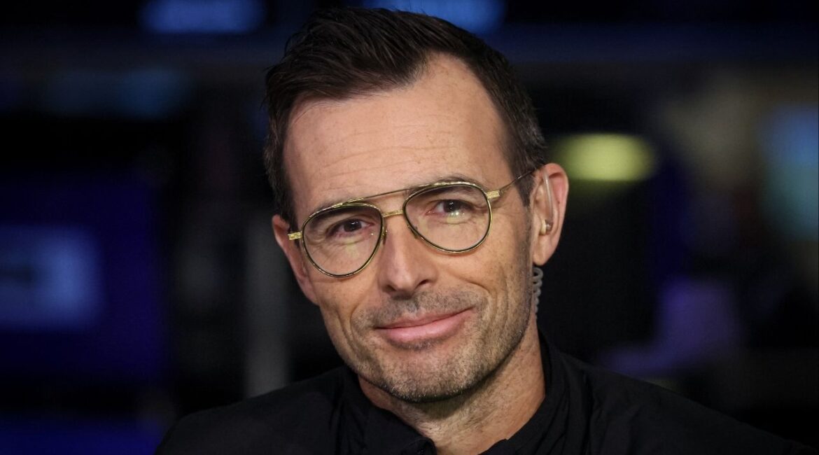 Calvin McDonald, CEO of lululemon athletica inc., is interviewed by CNBC on the floor of the New York Stock Exchange (NYSE) in New York City, U.S., March 29, 2023. (Reuters/Brendan McDermid)