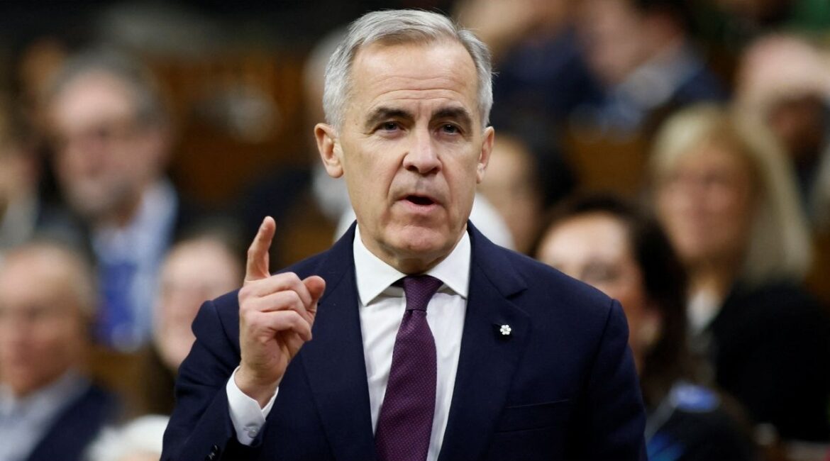 Canada's Prime Minister Mark Carney speaks during Question Period in the House of Commons on Parliament Hill in Ottawa, Ontario, Canada November 17, 2025. (Reuters/Blair Gable)