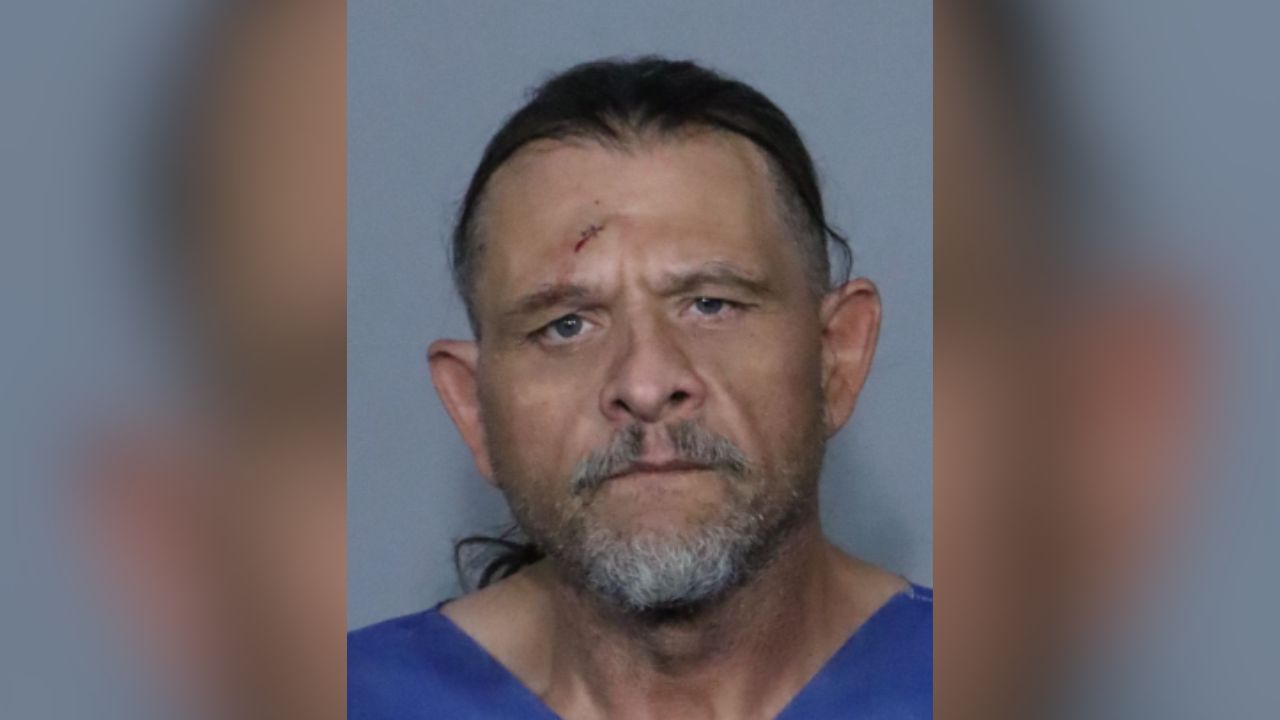 Clovis police have booked Charles Gulley (pictured), 53, for manslaughter in the death of Robert Ramage, 64, marking the city’s second homicide of 2025. (Clovis PD)