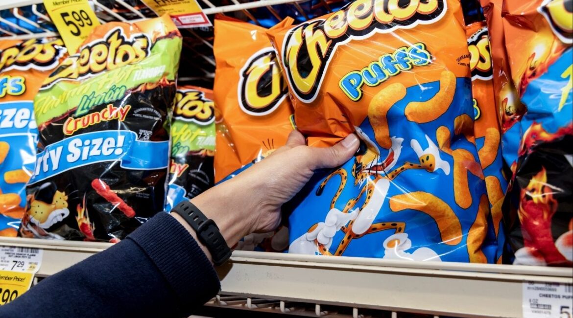 David Chiu, the city attorney of San Francisco, looks at the ingredients in products at a Safeway grocery store in San Francisco, Nov. 25, 2025. The concern over ultraprocessed foods has cut across political lines, gaining traction among conservative families and liberal ones. (Rachel Bujalski/The New York Times)