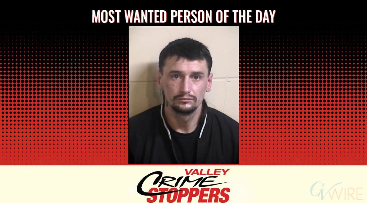 Dax Walker Emery is Valley Crime Stoppers' Most Wanted Person of the Day for Dec. 8, 2025. (Valley Crimes Stoppers)