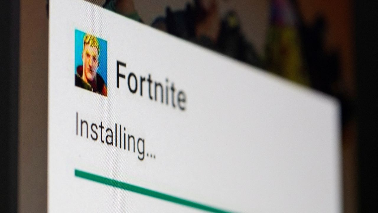 Fortnite game installing on Android operating system in this illustration taken, May 2, 2021. (Reuters File)