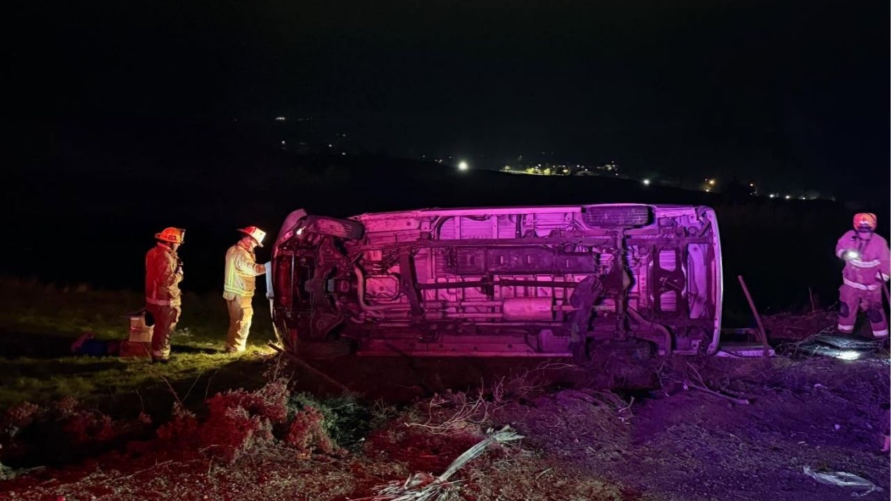Fresno County fire crews rescued a trapped patient after responding early Friday, Dec. 19, 2025, morning to a two-vehicle crash on Millerton Road near Friant, authorities said. (CalFire)