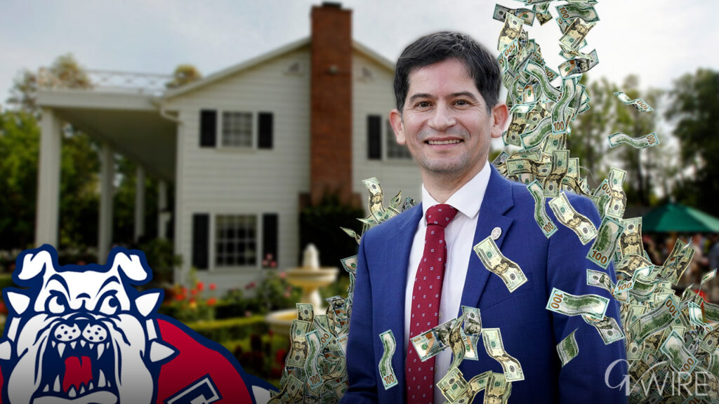 Fresno State President Saúl Jiménez-Sandoval getting a 10% boost to his base salary, now totaling $523,617. He is also eligible for a 10% pay boost in incentives pay. Plus he gets to live for free in that lovely mansion in Old Fig Garden. His base pay is the 5th highest among 18 CSU presidents