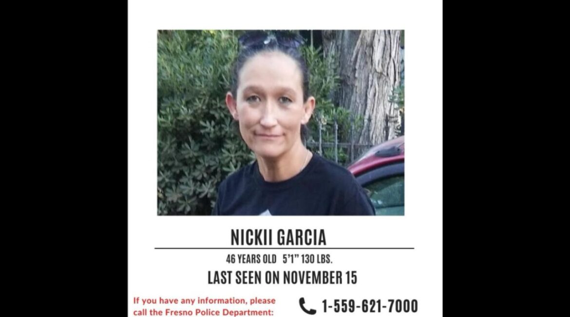 Fresno police are seeking help locating 5-foot-1 Nickii Garcia, last seen Wednesday, Nov. 15, 2025, near Kern Street and East Cesar Chavez Boulevard. (Fresno PD)