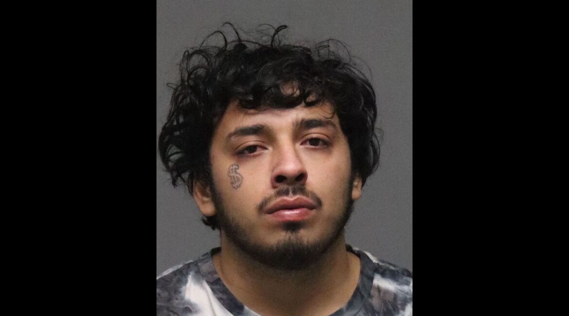 Fresno police arrested Estevan Diaz (pictured) , 23, on Friday, December 19, 2025, for the murder of 24-year-old Faustino Mancilla, who was shot and killed on Oct. 29, 2025, in the area of Poppy Avenue and California Avenue. (Fresno PD)