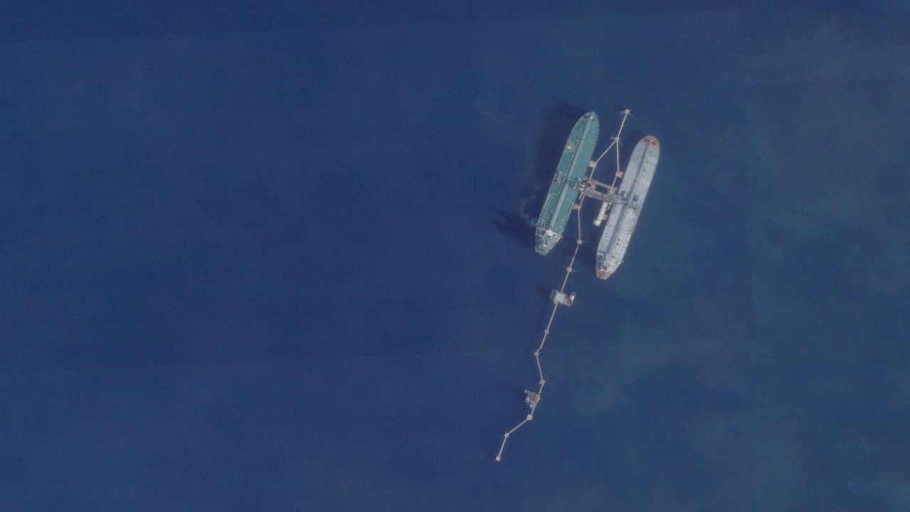 In an image provided by Planet Labs, the Skipper, an oil tanker later seized by the United States military in December 2025, seen here near Port Jose, Venezuela on Nov. 18, 2025. Recent U.S. actions against ships near Venezuela may embolden other countries to seize or detain ships, legal experts said. (Planet Labs via The New York Times)