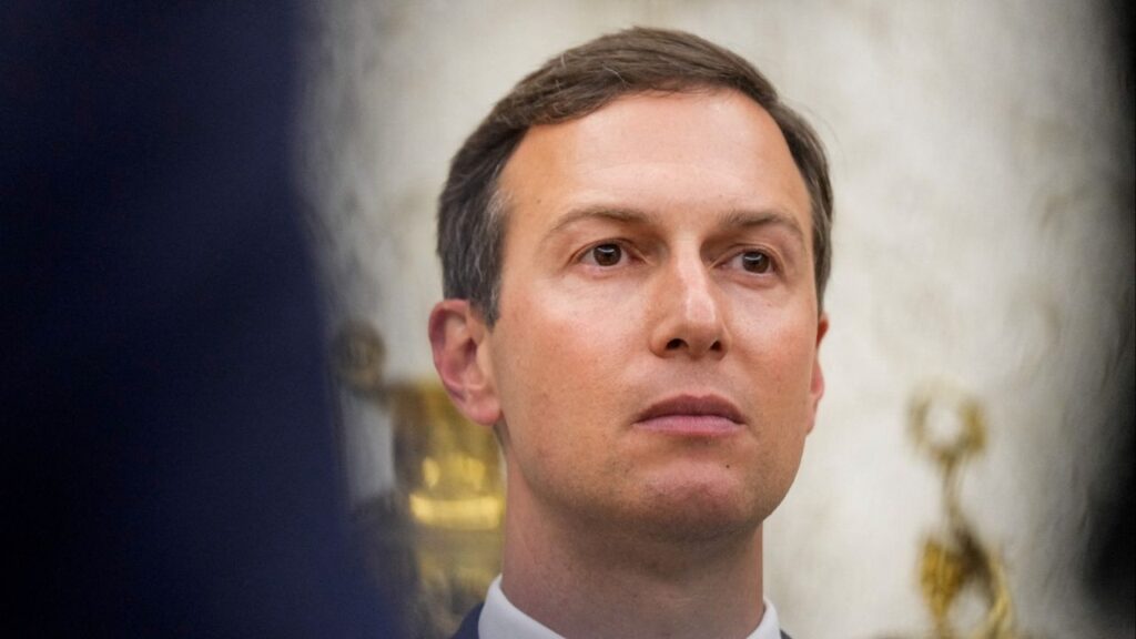 Jared Kushner looks on during a swearing-in ceremony of Special Envoy Steve Witkoff in the Oval Office at the White House in Washington, D.C., U.S., May 6, 2025. (Reuters File)