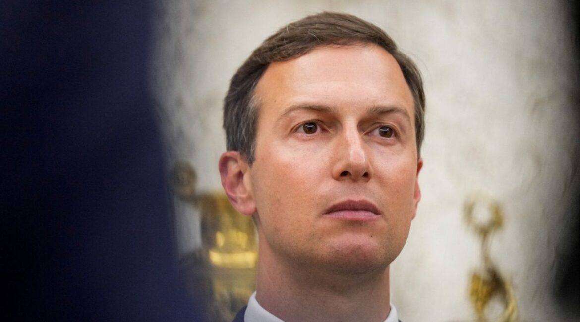Jared Kushner looks on during a swearing-in ceremony of Special Envoy Steve Witkoff in the Oval Office at the White House in Washington, D.C., U.S., May 6, 2025. (Reuters File)