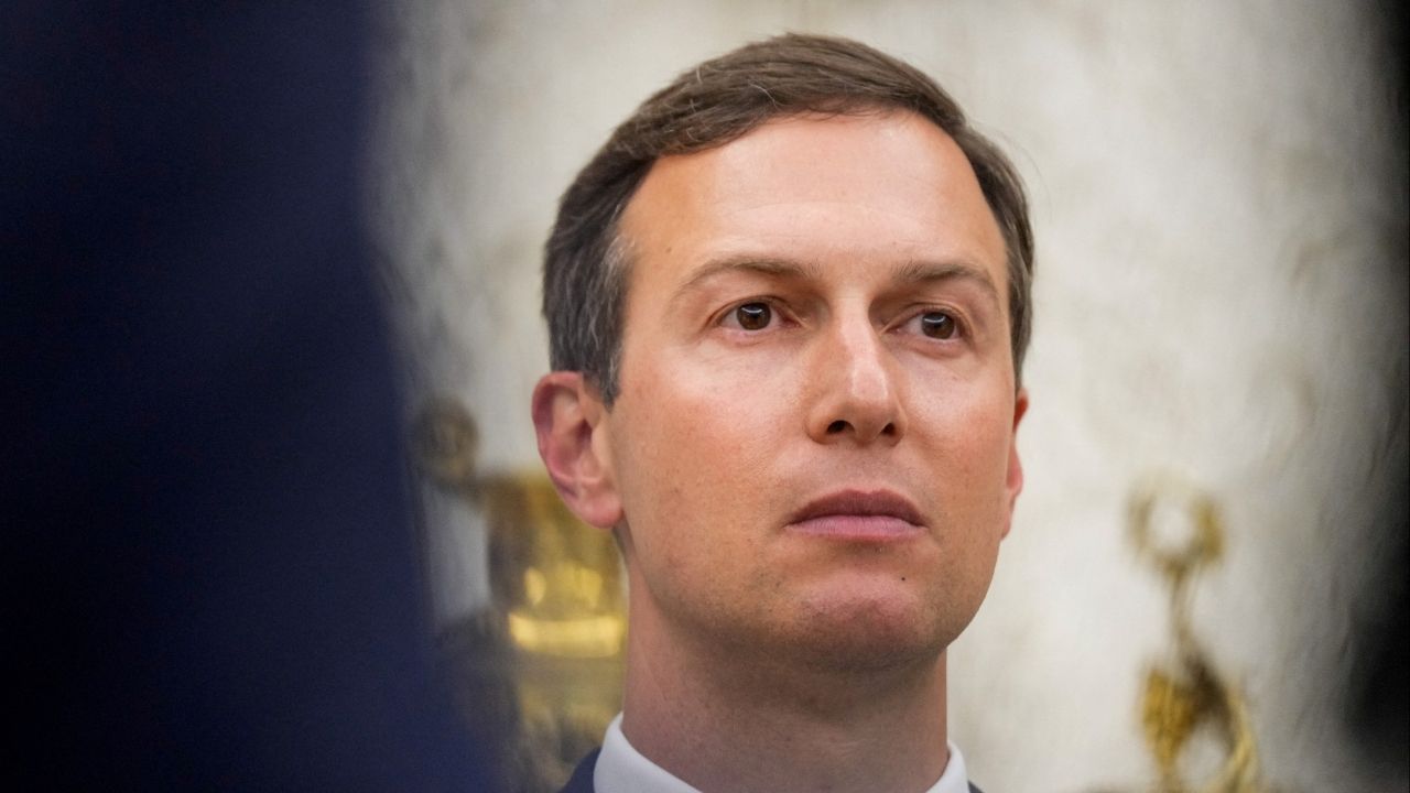 Jared Kushner looks on during a swearing-in ceremony of Special Envoy Steve Witkoff in the Oval Office at the White House in Washington, D.C., U.S., May 6, 2025. (Reuters File)