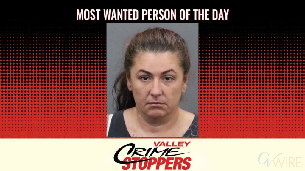 Kristine Cathleen Machado is Valley Crime Stoppers' Most Wanted Person of the Day for Dec. 29, 2025. (Valley Crimes Stoppers)
