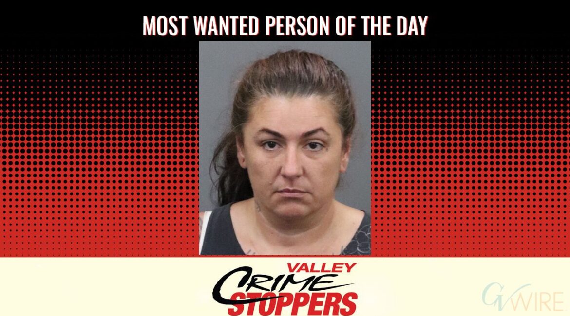Kristine Cathleen Machado is Valley Crime Stoppers' Most Wanted Person of the Day for Dec. 29, 2025. (Valley Crimes Stoppers)