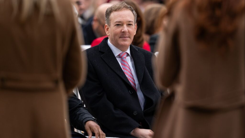Lee Zeldin, the administrator of the Environmental Protection Agency, at the Rose Garden of the White House in Washington, on Nov. 25, 2025. Several prominent activists in the “Make America Healthy Again” movement are urging President Trump to fire Lee Zeldin, the administrator of the Environmental Protection Agency, over his decisions to loosen restrictions on harmful chemicals.(Eric Lee/The New York Times)