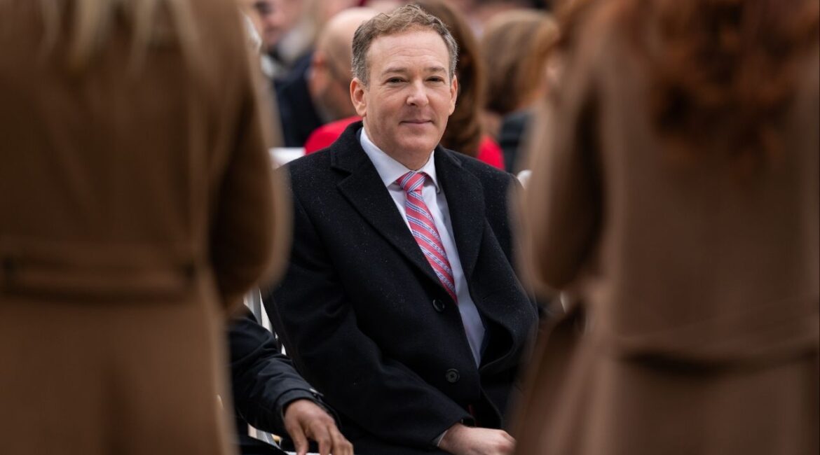 Lee Zeldin, the administrator of the Environmental Protection Agency, at the Rose Garden of the White House in Washington, on Nov. 25, 2025. Several prominent activists in the “Make America Healthy Again” movement are urging President Trump to fire Lee Zeldin, the administrator of the Environmental Protection Agency, over his decisions to loosen restrictions on harmful chemicals.(Eric Lee/The New York Times)