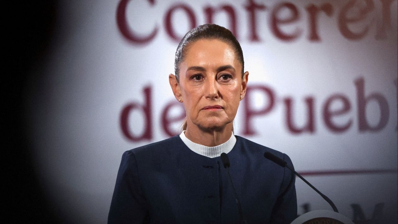 Mexico's President Claudia Sheinbaum attends a press conference at the National Palace in Mexico City, Mexico November 3, 2025. (Reuters File)