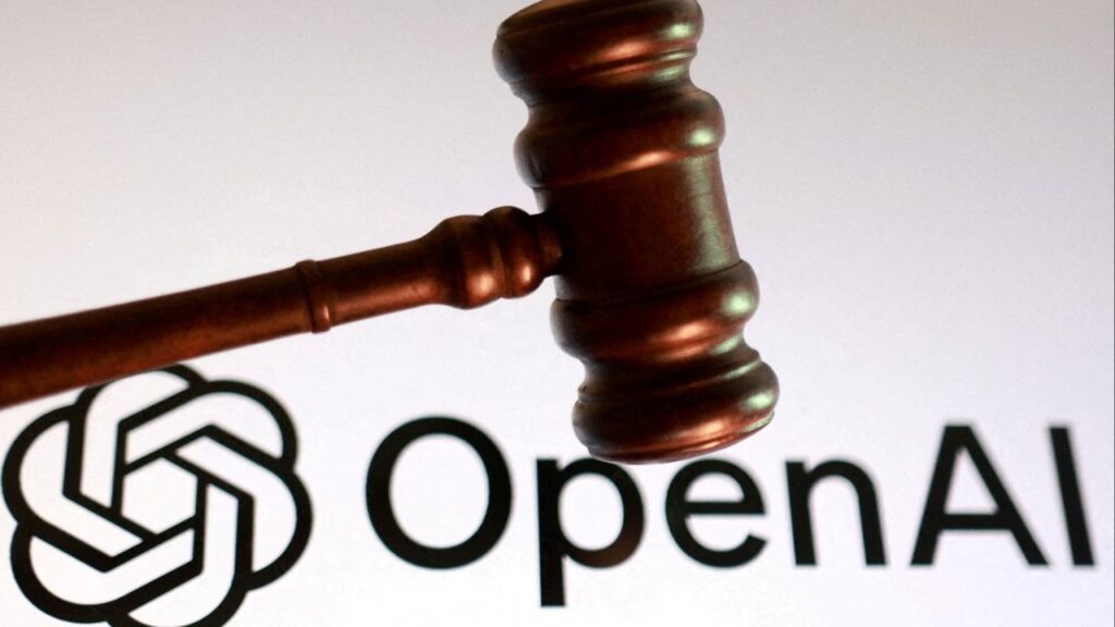 Open AI logo and court gavel appear in this illustration taken August 26, 2025. (Reuters File)