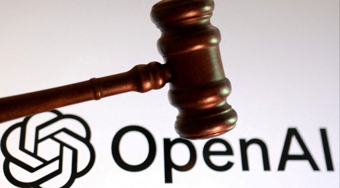 Open AI logo and court gavel appear in this illustration taken August 26, 2025. (Reuters File)