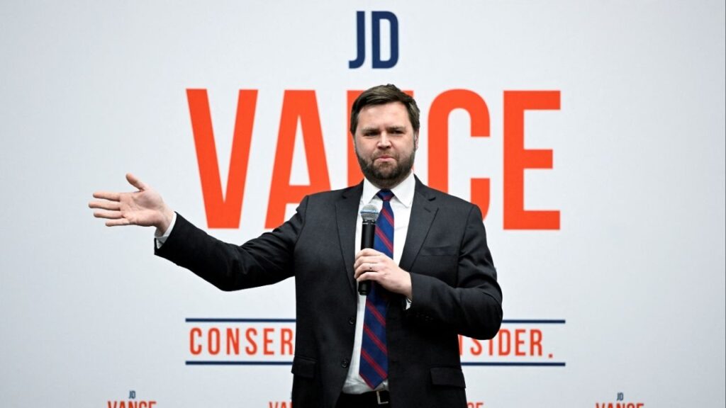 Republican senate candidate JD Vance and Donald Trump Jr. host an event ahead of next month's primary election in Independence, Ohio, U.S., April 20, 2022. (Reuters File)