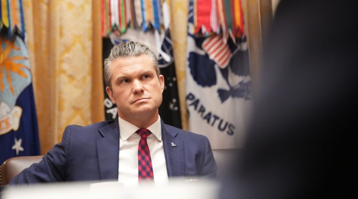 Secretary of Defense Pete Hegseth participates in a Cabinet meeting, at the White House in Washington on Tuesday, Dec. 2, 2025. Hegseth used the term ‘fog of war’, which alludes to uncertainty in battle, in reference to a deadly U.S. military attack in the Caribbean. (Doug Mills/The New York Times)