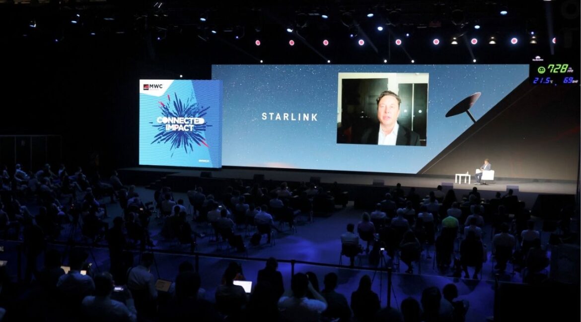 SpaceX founder and Tesla CEO Elon Musk speaks on a screen during the Mobile World Congress (MWC) in Barcelona, Spain, June 29, 2021. (Reuters/Nacho Doce)