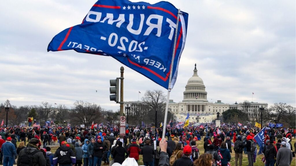 Supporters of former President Donald Trump approach the Capitol in Washington, Jan. 6, 2021. When they return to Washington next week, House Democrats plan to mark the fifth anniversary of the Jan. 6, 2021, attack on the U.S. Capitol with an informal hearing that will highlight Republicans’ efforts to rewrite the history of a riot by a pro-Trump mob. (Kenny Holston/The New York Times)