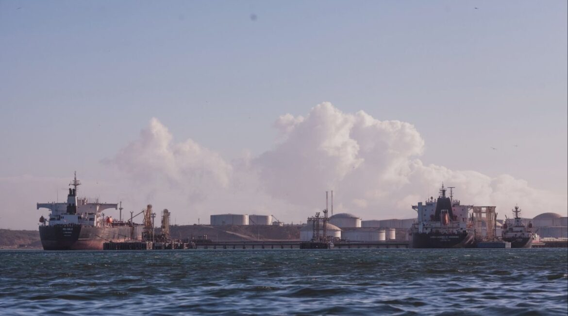 Tankers at the refinery near Punto Fijo, Venezuela, Dec. 30, 2021. President Donald Trump announced on Tuesday, Dec. 16, 2025, that the United States would impose a blockade on all “sanctioned oil tankers” going to and from Venezuela, in an escalation of the administration’s monthslong pressure campaign against Nicolás Maduro, the leader of Venezuela. (Adriana Loureiro Fernandez/The New York Times)