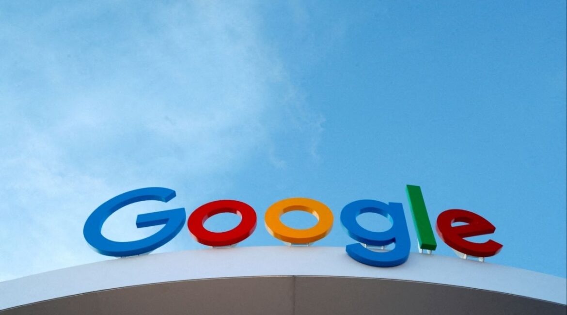 The Google logo is seen on the Google house at CES 2024, an annual consumer electronics trade show, in Las Vegas, Nevada, U.S. January 10, 2024. (Reuters File)