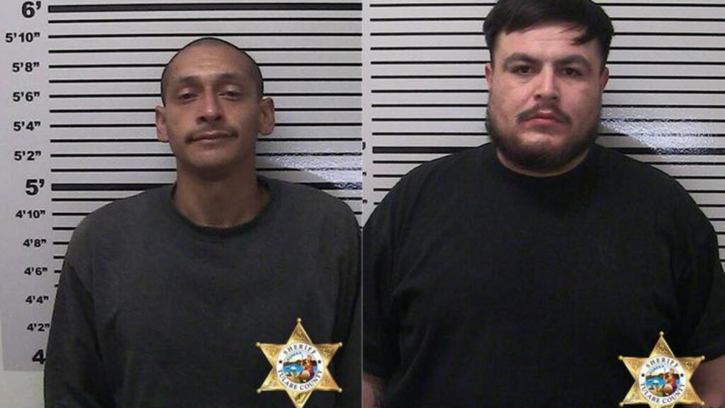 Tulare County authorities have added fugitives Jaime Arcadio Navarro (left) and Raymond Garay to the Sheriff’s Top 10 list and are asking for the public’s help locating them. (Tulare County SO)