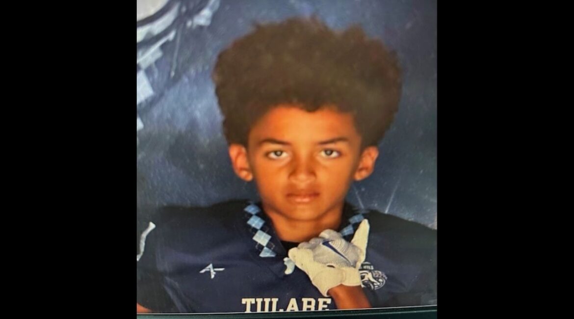 Tulare police are searching for 11-year-old Ayden Loring, who went missing Thursday morning near Blackstone Street and Kern Avenue. (Tulare PD)
