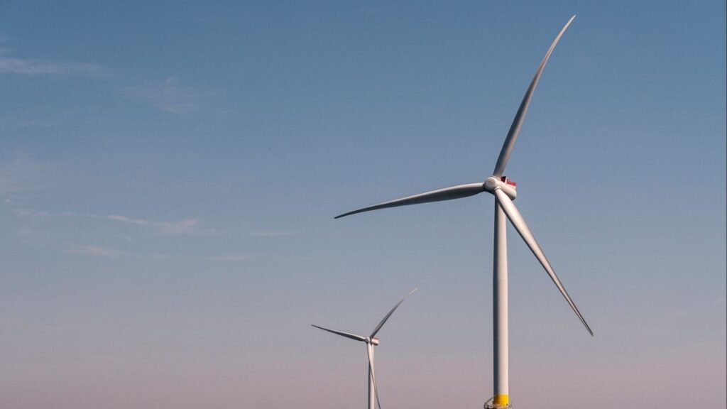Turbines at Dominion Energy’s Coastal Virginia Offshore Wind pilot project in waters miles offshore of Virginia Beach, Va., April 27, 2021. The Trump administration on Monday, Dec. 22, 2025, said it would pause leases for five wind farms under construction off the East Coast, including the Coastal Virginia Offshore Wind project. It was a major blow to the country’s nascent offshore wind industry and a sharp escalation of President Trump’s crusade against it. (Eze Amos/The New York Times)