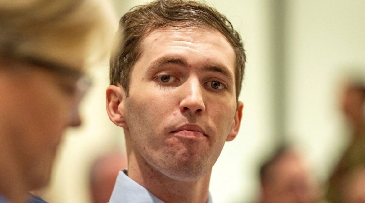 Tyler Robinson, the man accused of killing Charlie Kirk at Utah Valley University, appears during a hearing in Fourth District Court in Provo, Utah, U.S., December 11, 2025. (Rick Egan/Pool via Reuters)