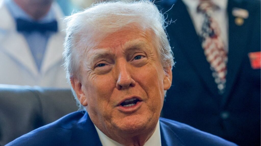 U.S. President Donald Trump speaks, as he signs an executive order recommending loosening the federal regulations on marijuana, in the Oval Office at the White House in Washington, D.C., U.S., December 18, 2025. (Reuters/Evelyn Hockstein)