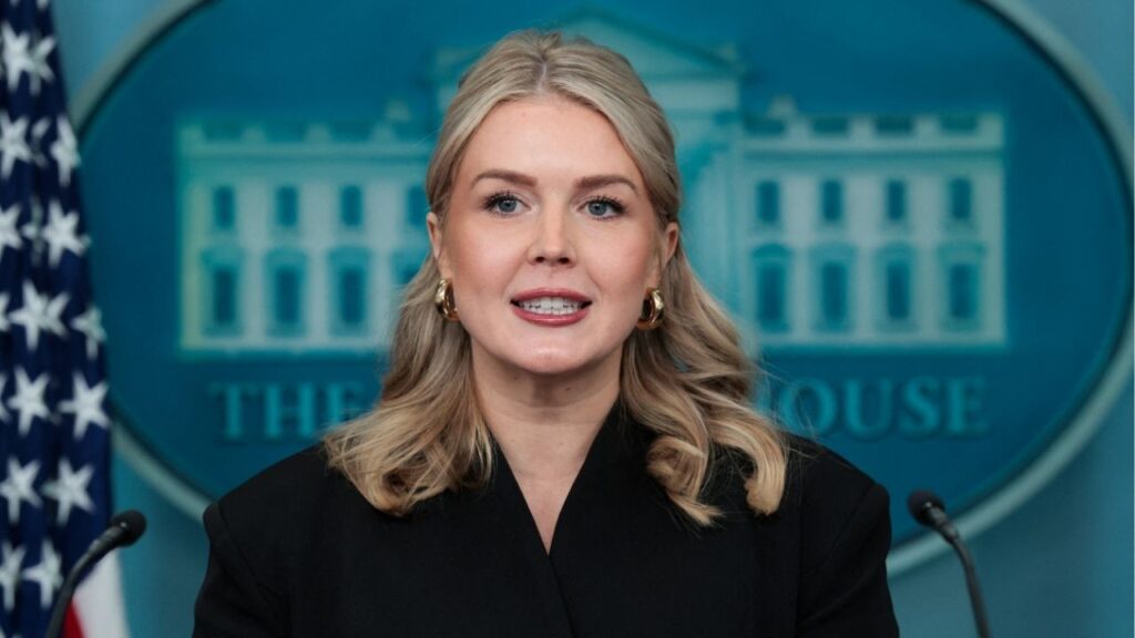 White House Press Secretary Karoline Leavitt holds a press briefing at the White House, in Washington, D.C., U.S., December 11, 2025. (Reuters/Jonathan Ernst)