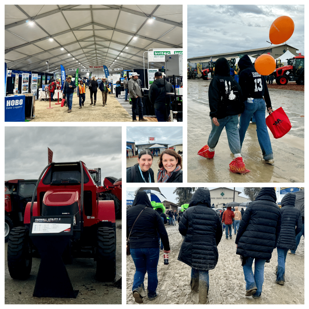 A collage of scenes from the 2025 World Ag Expo in Tulare County..