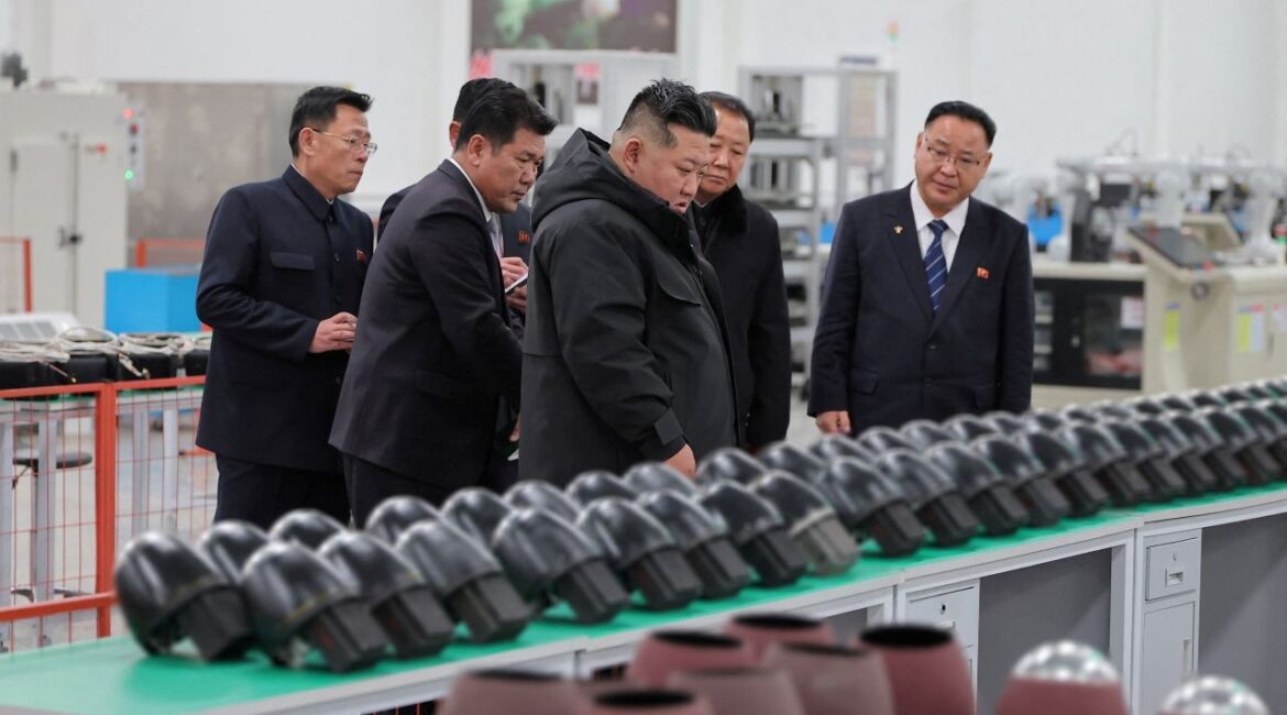 Image of North Korean leader Kim Jong Un visits a military factory and inspects the production status of tactical guided weapons, in North Korea, in this picture released by North Korea's official Korean Central News Agency, Sunday, Jan. 4, 2026. (KCNA via Reuters)