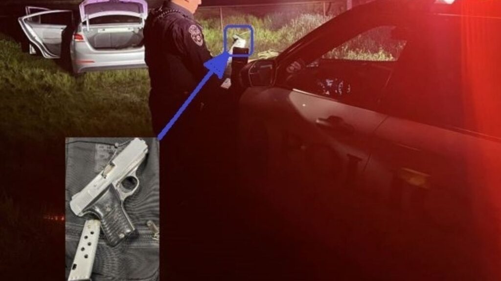 A 14-year-old boy was arrested Friday, Jan. 23, 2026, after Madera police pursued a stolen vehicle that crashed, leading to the recovery of a loaded firearm. (Madera PD)