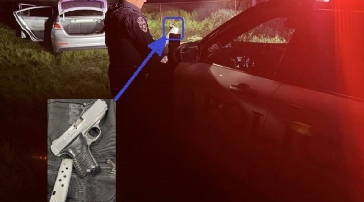 A 14-year-old boy was arrested Friday, Jan. 23, 2026, after Madera police pursued a stolen vehicle that crashed, leading to the recovery of a loaded firearm. (Madera PD)