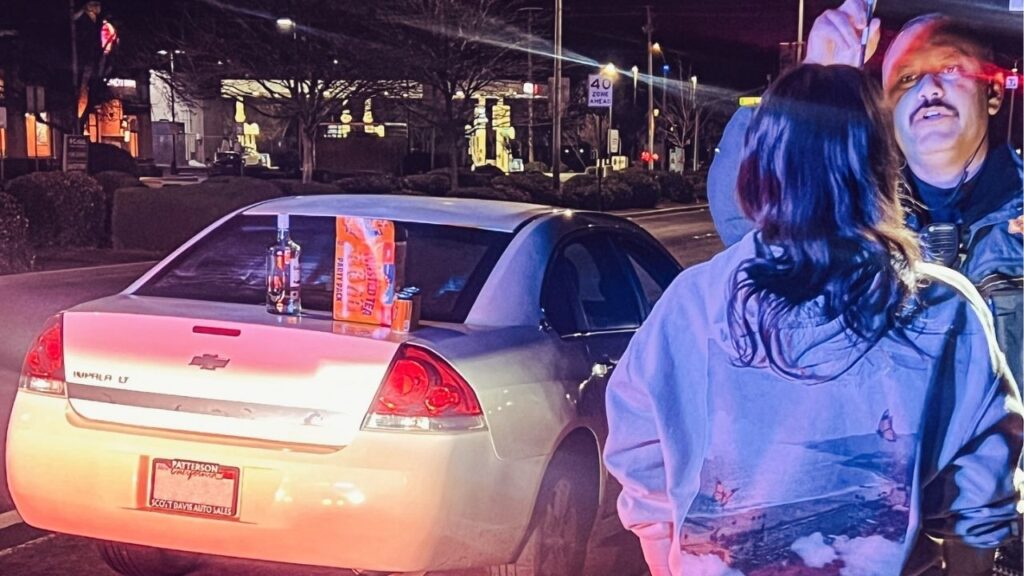 A Merced County traffic stop in Atwater led to the DUI arrest of a 20-year-old driver after an officer discovered impairment and open alcohol containers. (CHP)