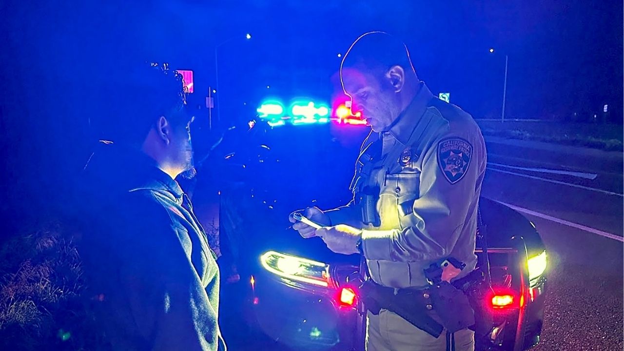A driver was arrested on suspicion of DUI after California Highway Patrol officers stopped a vehicle traveling more than 100 miles per hour on Highway 99 just north of Liberty Avenue in Merced County. (CHP)