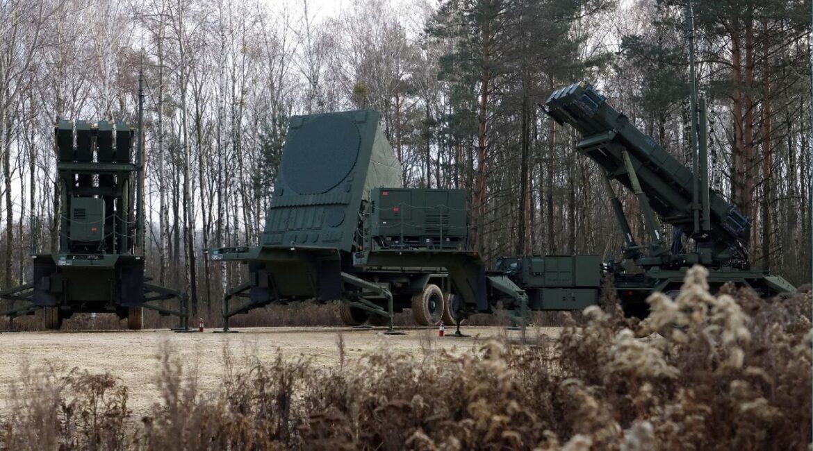A general view of surface-to-air missile launchers of the Patriot (Wisla) system newly added into the Integrated Battle Command System (IBCS) at an army base in Sochaczew, Poland, December 18, 2024. (Reuters/Kuba Stezycki)