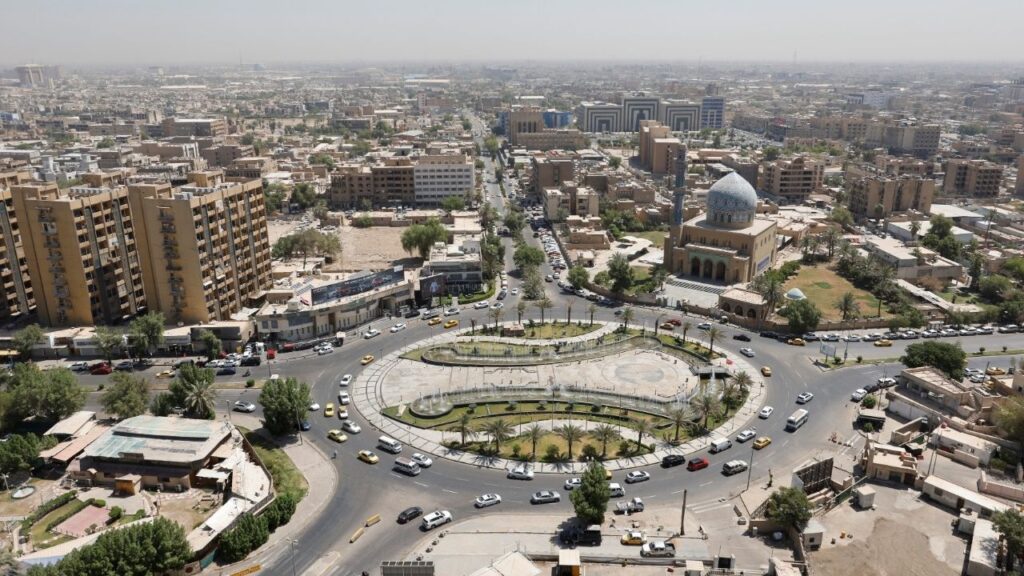 A general view shows al-Firdous Square in Baghdad, Iraq July 27, 2022. (Reuters/Ahmed Saad)