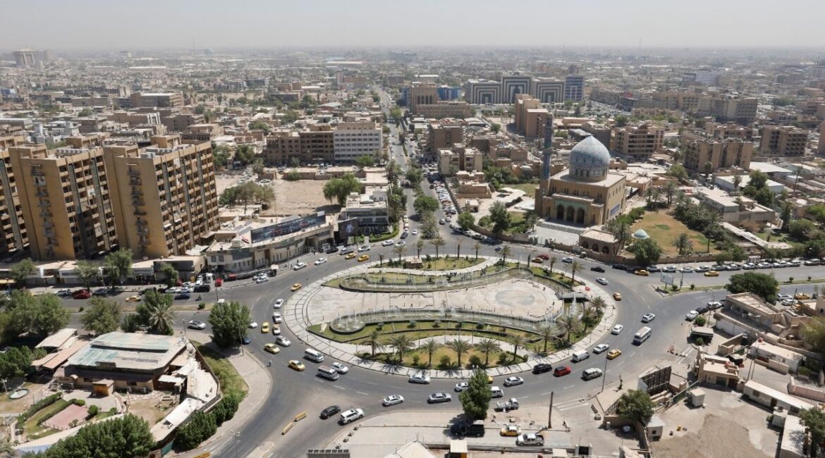 A general view shows al-Firdous Square in Baghdad, Iraq July 27, 2022. (Reuters/Ahmed Saad)