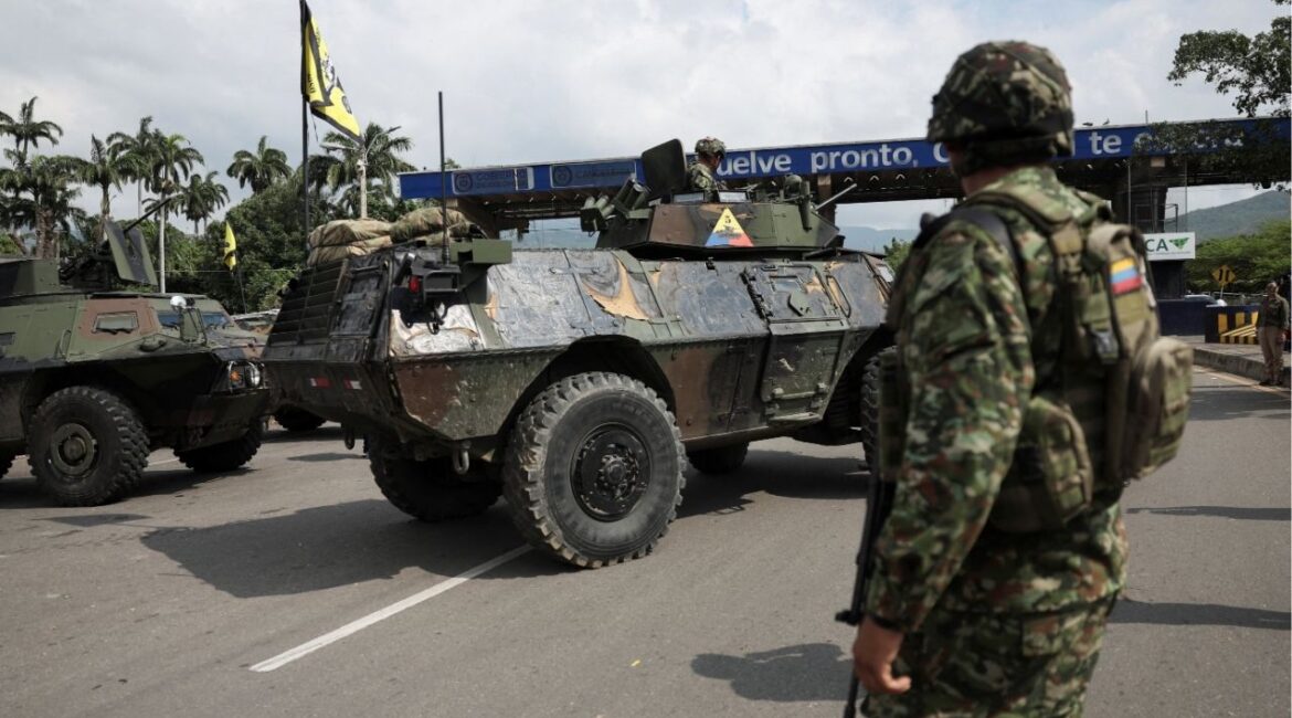 A soldier stands near the military vehicles at the border between Venezuela and Colombia, after the U.S. struck Venezuela and captured its President Nicolas Maduro, in Cucuta, Colombia, January 5, 2026. (Reuters/Luisa Gonzalez)