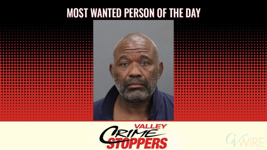 Benjamin Christian is Valley Crime Stoppers' Most Wanted Person of the Day for Jan 30, 2026. (Valley Crimes Stoppers)