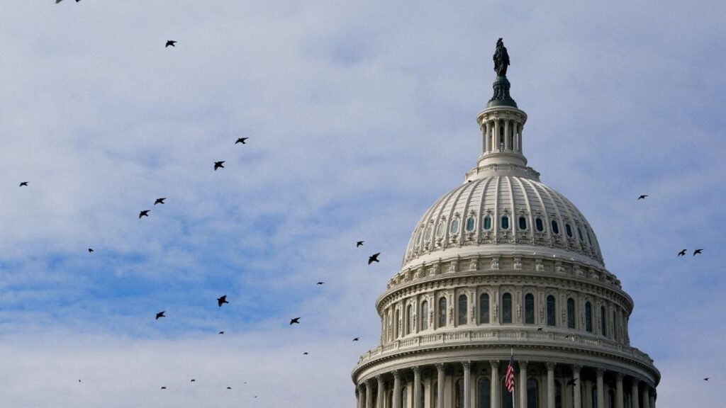 Birds fly past the U.S. Capitol building dome in Washington, D.C., U.S., January 4, 2026. (Reuters File)