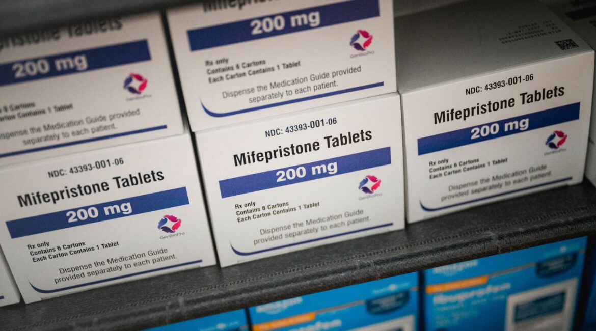 Boxes of mifepristone tablets in Delaware, March 12, 2025. A study of more than 5,000 pages of Food and Drug Administration documents on mifepristone over 12 years found that agency leaders almost always followed the evidence-based recommendations of scientists. (Hannah Yoon/The New York Times)