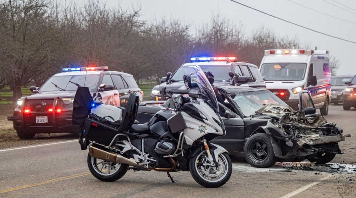 CHP Merced responded to a New Year’s Eve crash on Sandy Mush Road in foggy conditions and reminded drivers to slow down and adjust their speed for limited visibility. (CHP)