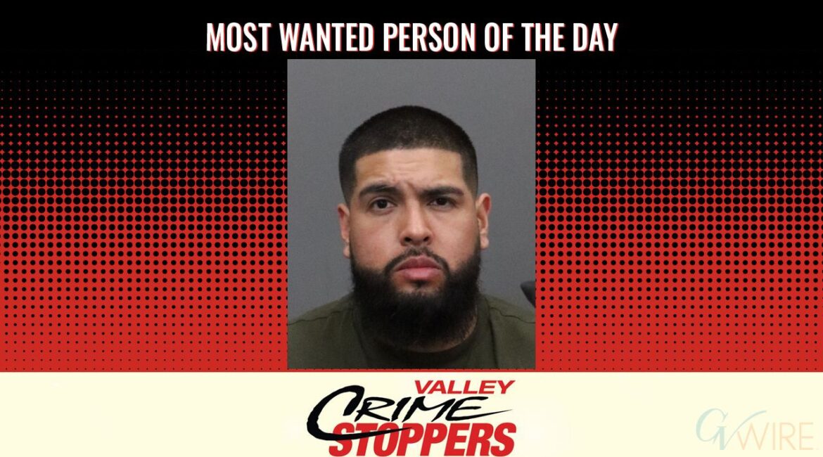 Christian Javier Flores is Valley Crime Stoppers' Most Wanted Person of the Day for Jan 9, 2026. (Valley Crimes Stoppers)