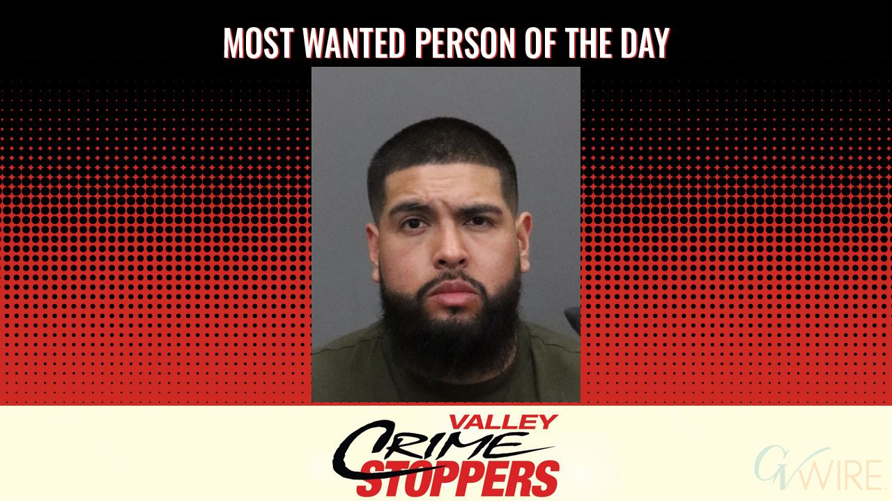 Christian Javier Flores is Valley Crime Stoppers' Most Wanted Person of the Day for Jan 9, 2026. (Valley Crimes Stoppers)