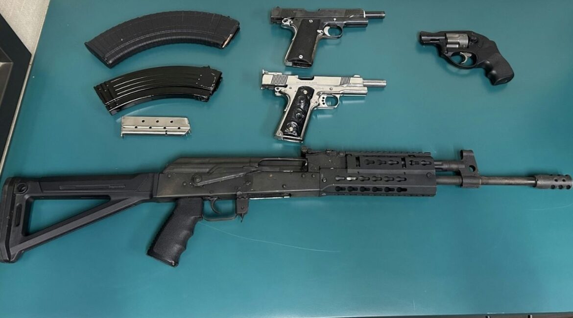 Cliserio Urias, 19, was arrested, Wednesday Jan. 14, 2026, in Lamont, California, after deputies recovered multiple firearms. (Kern County